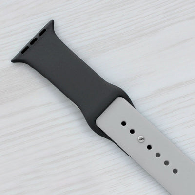 Torrii Siliconee Mix Watch Band For Apple Watch 49 / 45 / 44 / 42 mm - Black / Gray Accessories > Smart Watches