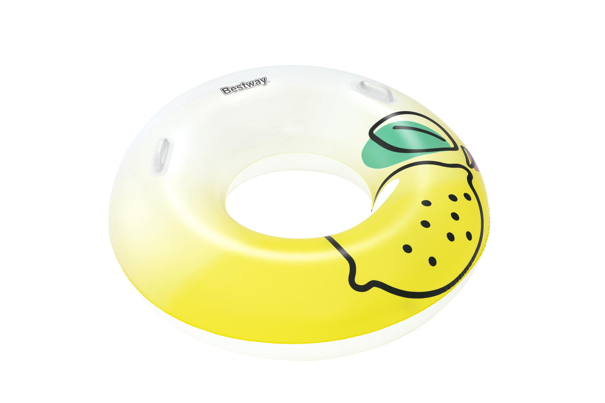 Bestway 1.14M Fresh Squeezed Lemon Swim Tube (1 Swim Tube, Repair Patch.) Age 12+