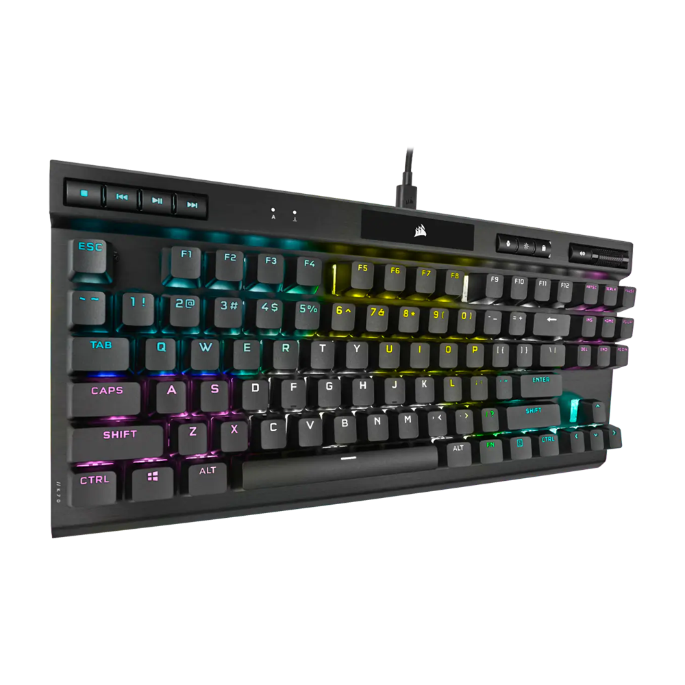 CORSAIR K70 RGB Wired TKL Champion Series Mechanical Gaming Keyboard - Black