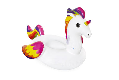Bestway 1.55m x 1.19m Fantasy Unicorn Ride-On (Contents: 1 Ride-On, Repair Patch) - Age 3+