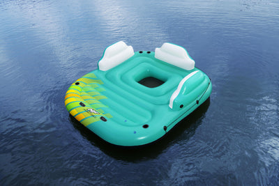 Bestway 3.00m x 2.75m sunny lounge island (contents:1 island, 1 sunshade, 1 anchor bag,repair patch)