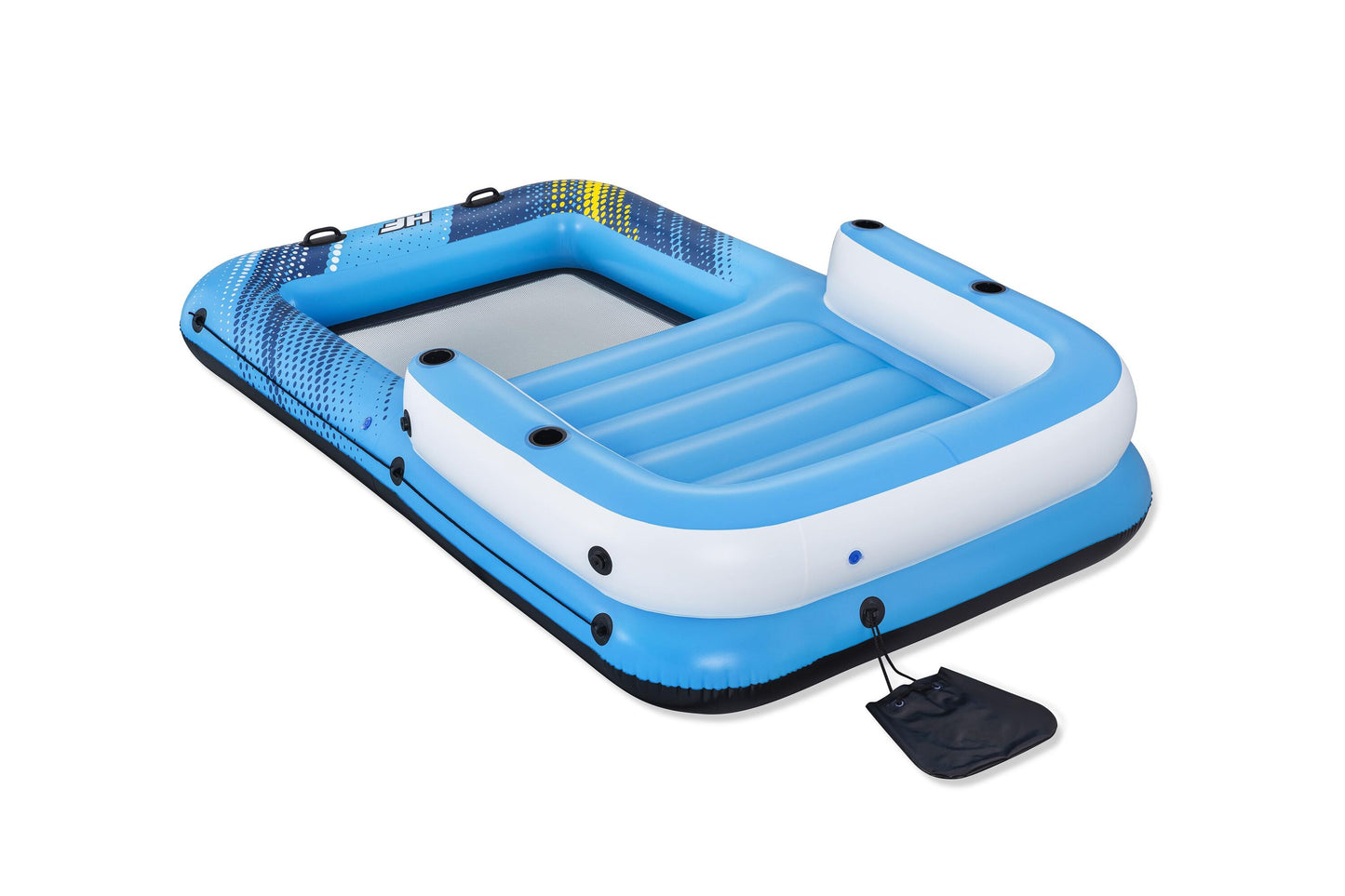Bestway 3.20m x 1.98m summer oasis island (contents:1 island, 1 sunshade, 1 anchor bag,repair patch)