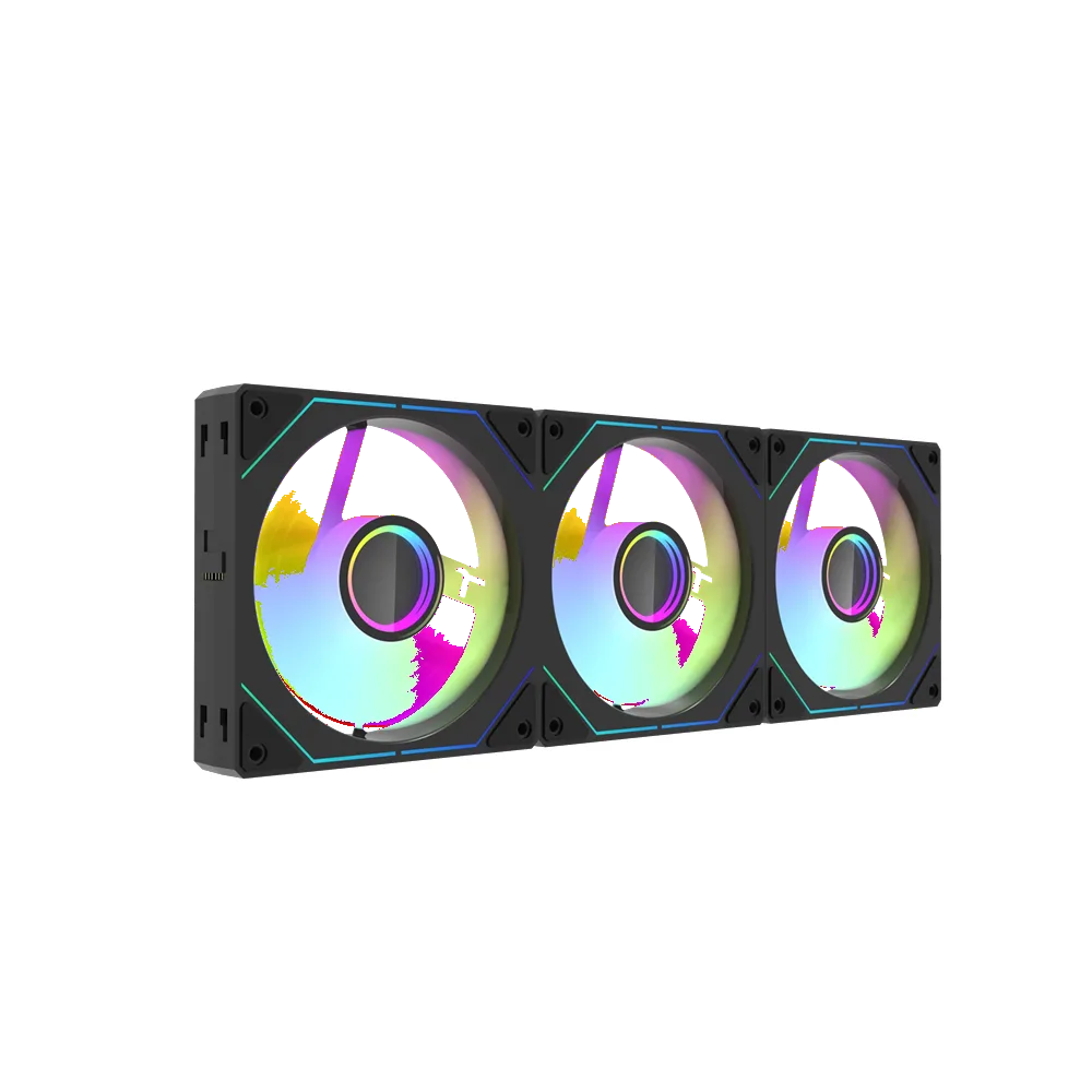 Aigo AS12 3 x 1 ARGB Magnetic Fan Pack - CPU Cooler / Black