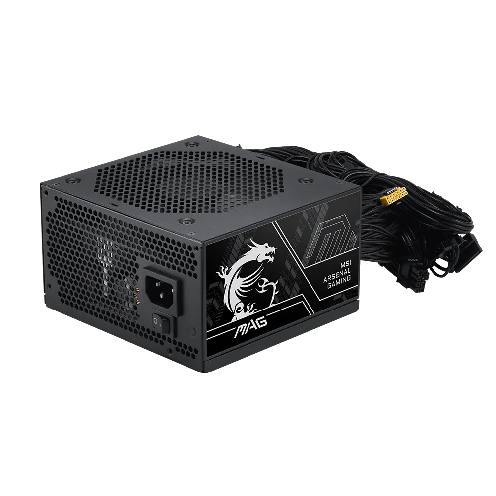MSI MAG A750BN III PCIE 5.1 ATX 3.1 80 Plus Bronze Power Supply - 750W / Black