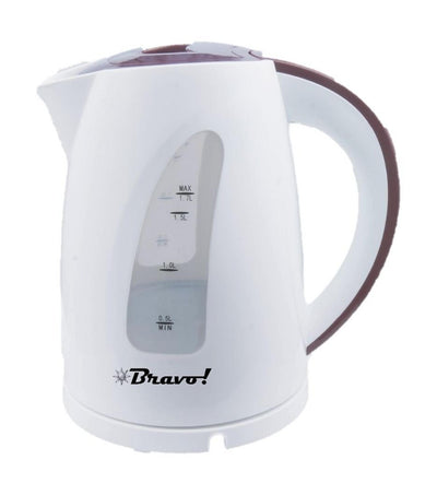 Bravo Electric Kettle, 1.7L, 2200W, KEC-1799 - White