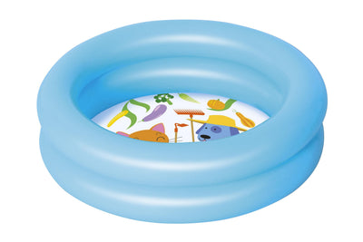 Bestway 61cm x h15cm round 2-ring kiddie pool (contents:one pool, repair patch) age 2+