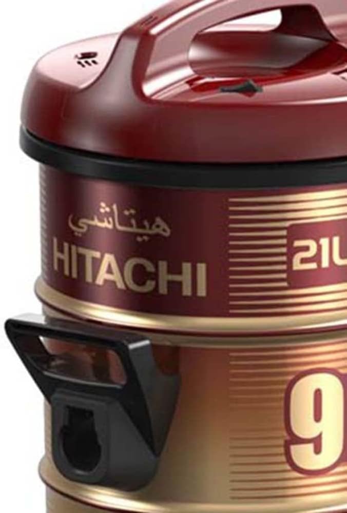 Hitachi Vacuum Cleaner 2200 Watts, 21 Liters, CV-960F SS220 WR - Wine Red