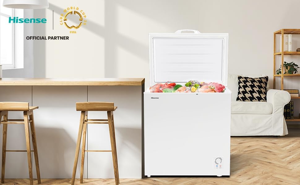 Hisense 136 Liter Chest Freezer Single Door White Model FC-19DT4SAW2 1 Year Full & 5 Years Compressor Warranty