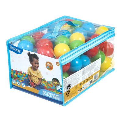 Bestway 5.85cm splash & play 100 play balls (100 play balls) age 1+