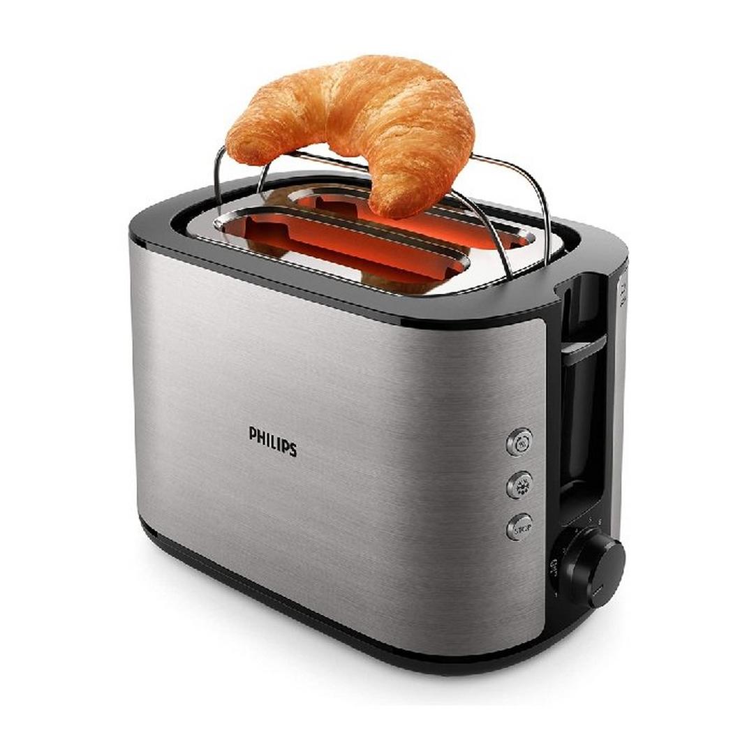 Philips Viva Collection Toaster Full Metal, 950W, HD2650/92 - Silver/Black