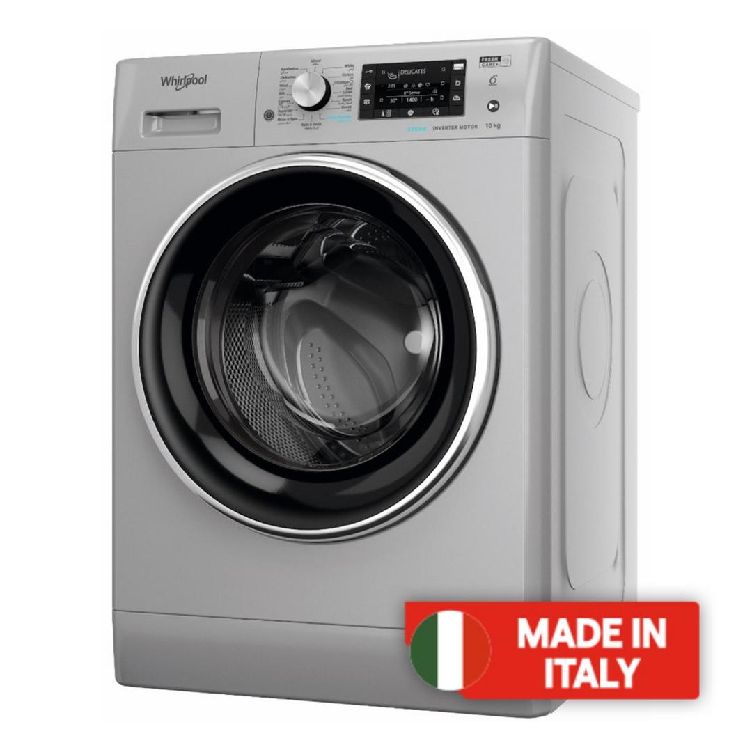 Whirlpool Front Load Washing Machine 10kg FFD 10449 SBCV GCC - Silver