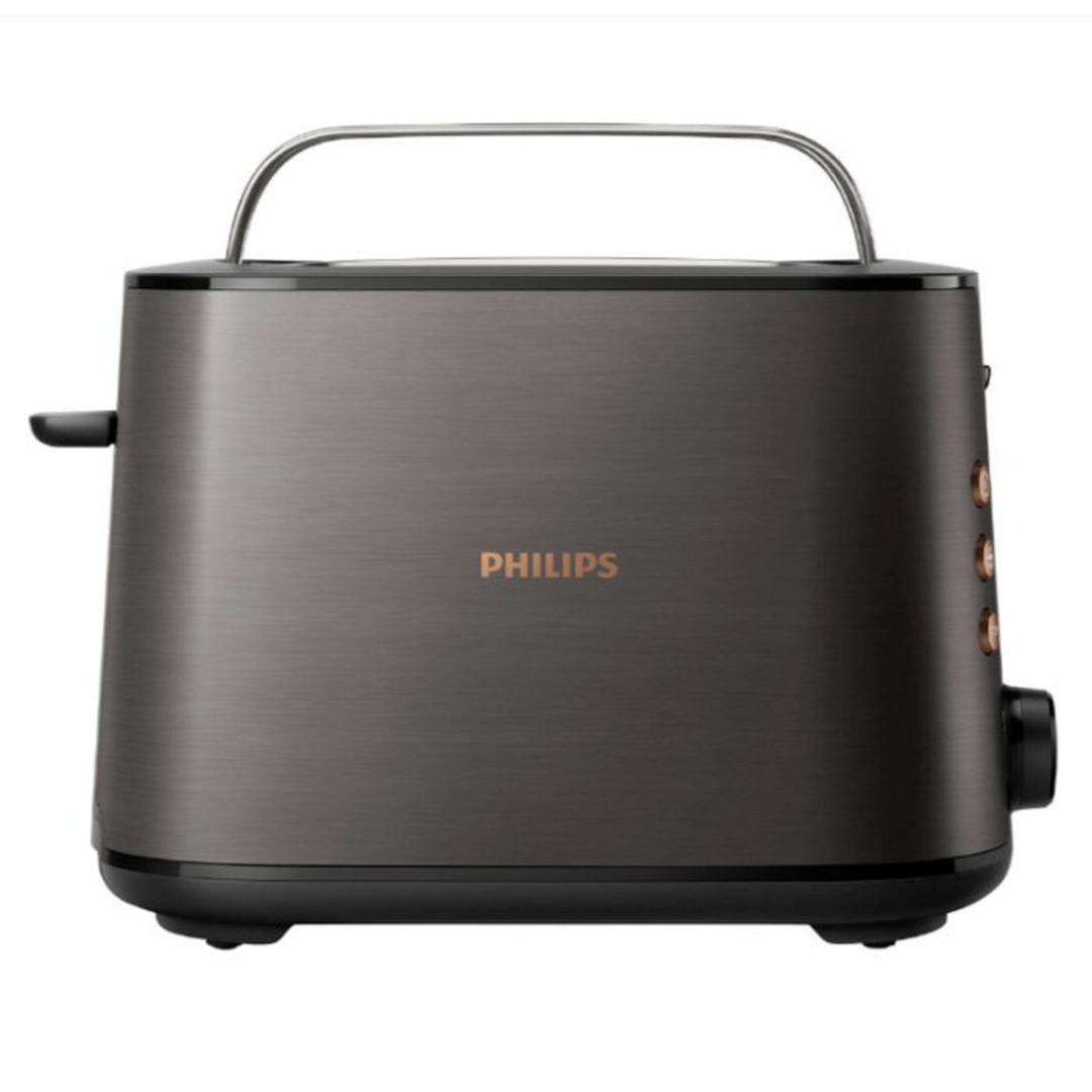 Philips 5000 Series 2-Slice Adjustable Browning Toaster, HD2650/31 - Black and Copper