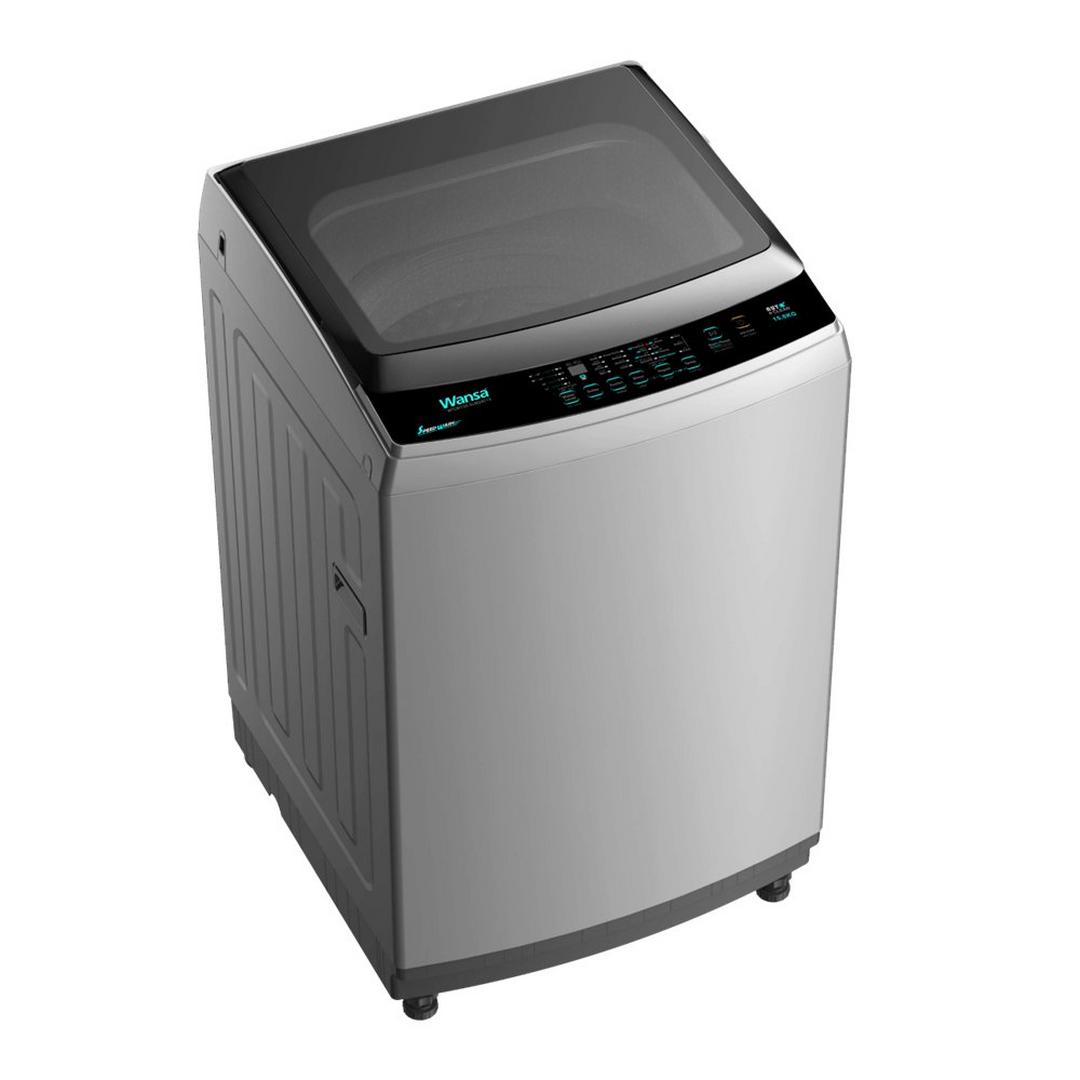 Wansa Top Load Washing Machine, 15KG Washing Capacity, WTLW150-SLM24C10 - Silver