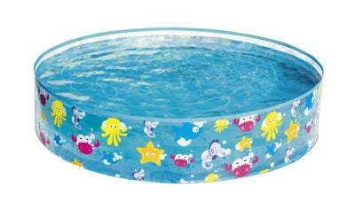 Bestway 1.22m x h25cm fill 'n fun sparking sea pool (contents:1 pool, repair patch) age 2+