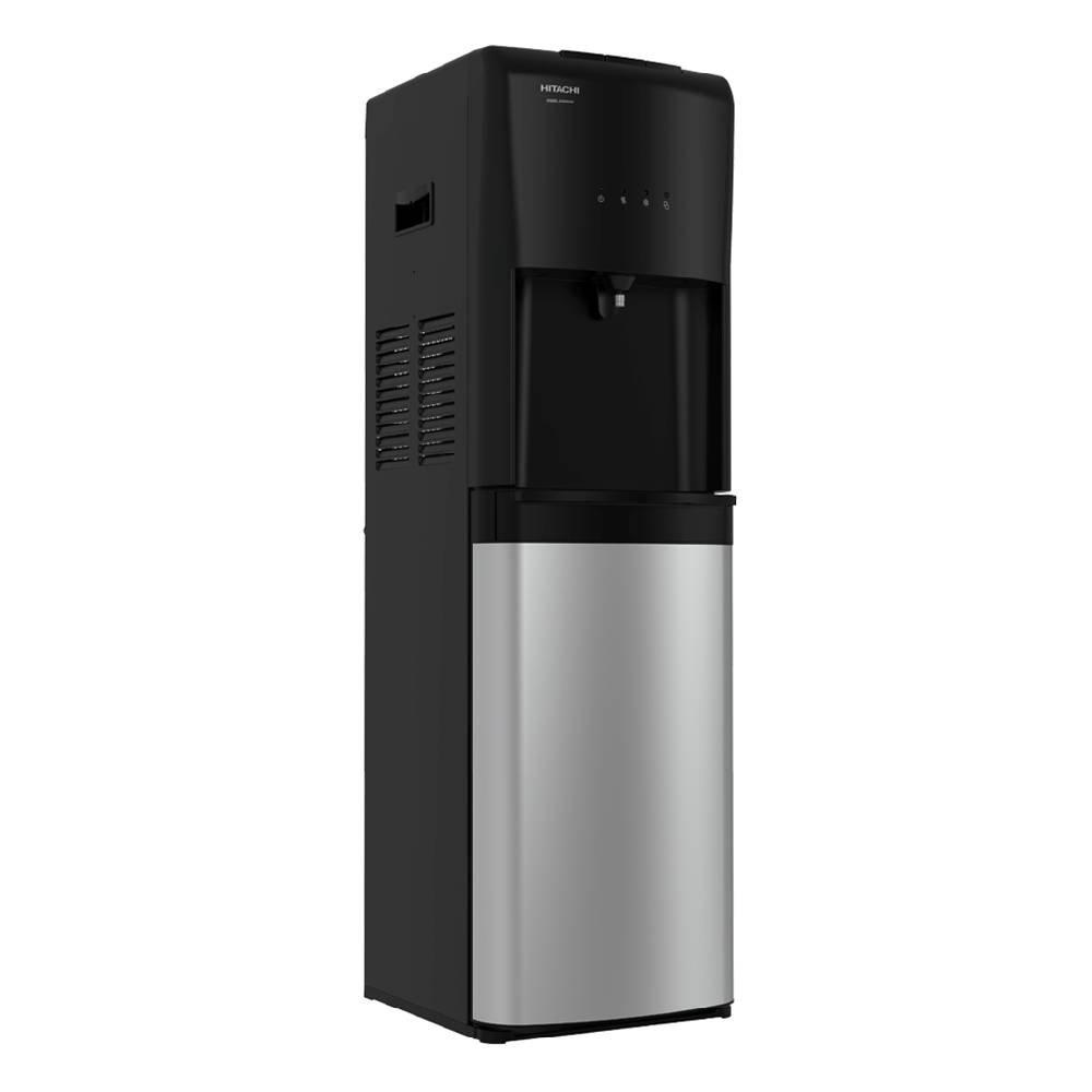 Hitachi Bottom Loading Water Dispenser - Black / Stainless steel