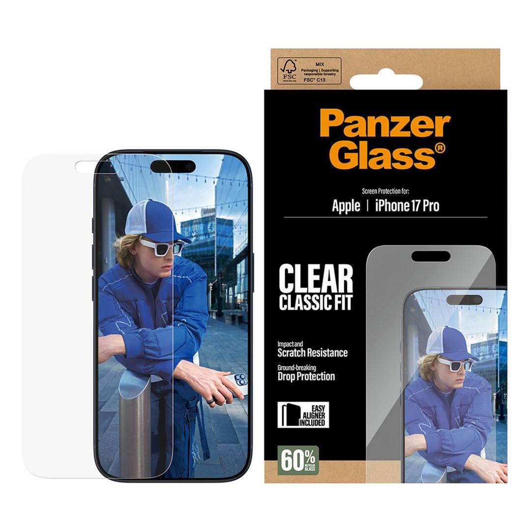 PanzerGlass® Classic Fit شاشة For ايفون برو شفاف