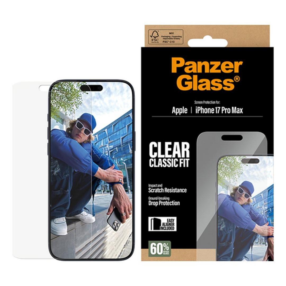 PanzerGlass® Classic Fit شاشة For ايفون برو ماكس شفاف