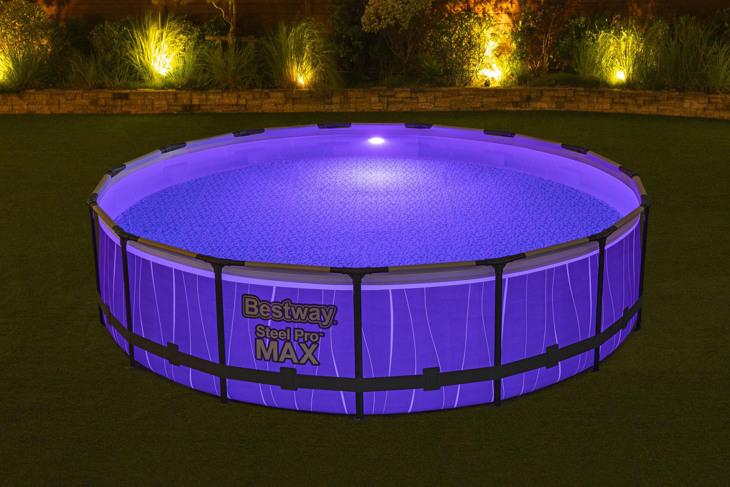 Bestway 4.57m x 1.07m pool set (one pool, filter pump(220-240v), ladder, cover, led light, compatible with cartridge 58094(ii)220-240v)