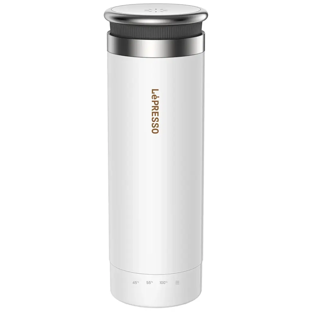 LePresso Electric Kettle with Adjustable Temperature Control - White Color