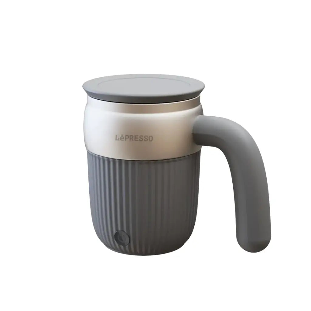 LePresso Auto Magnetic Stirring Mug 450ML - Gray Color