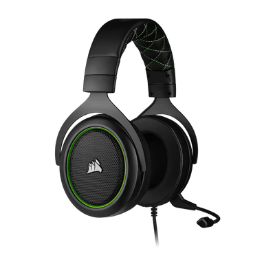 CORSAIR HS50 PRO STEREO Wired Gaming Headset - Green (EU)