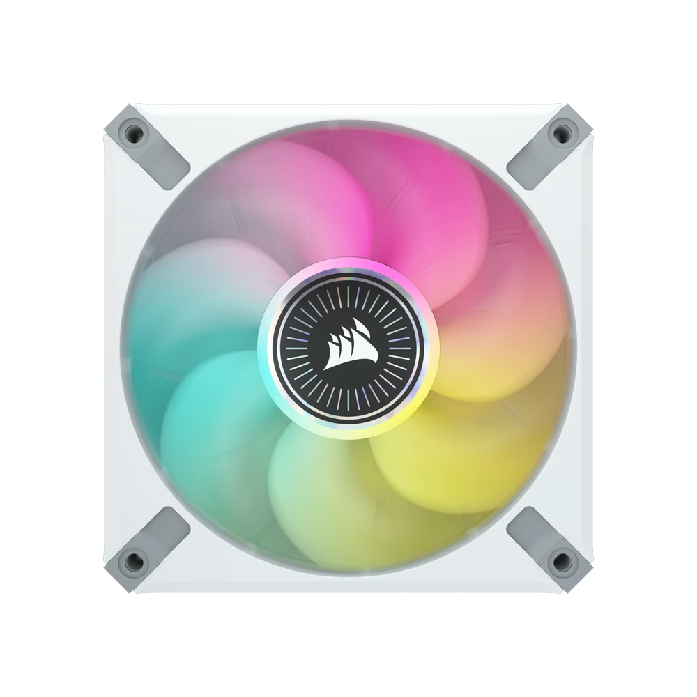 CORSAIR iCUE ML120 RGB ELITE Premium PWM Magnetic Levitation Fan - 120mm / White