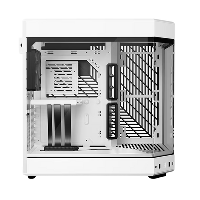 HYTE Y60 Dual Chamber Panoramic Tempered Glass ATX Case With 3 Fans - White