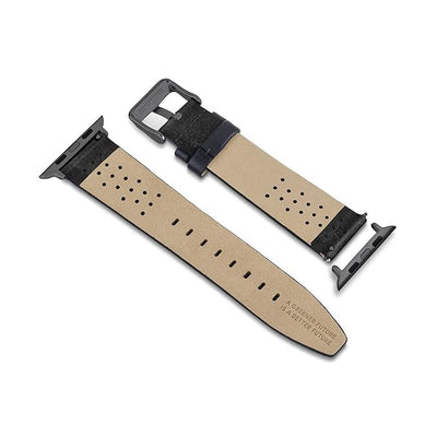 Timberland Daintree Leather Strap For Apple Watch 38/40/41/20mm - Black Leather