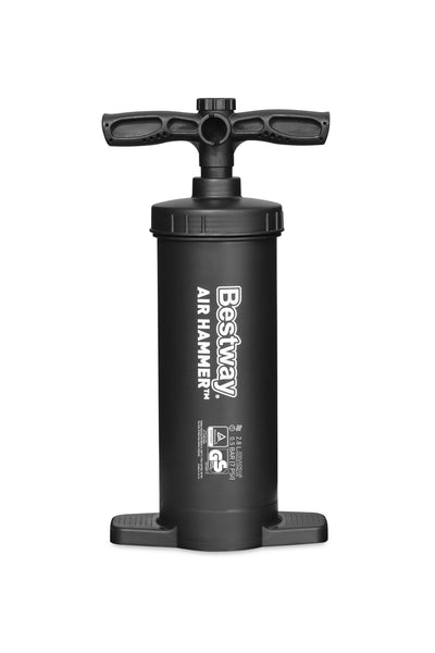 Bestway 37cm inflation pump (contents:hand pump, flexible hose(0.8m), 3 valve adaptors)