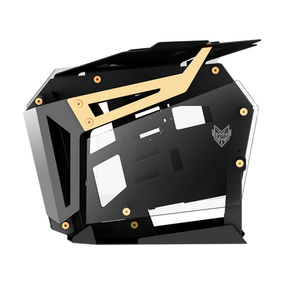 FSP CMT710 T-Wings Dual-System - Open Frame ATX Mid Tower Gaming Case - Black
