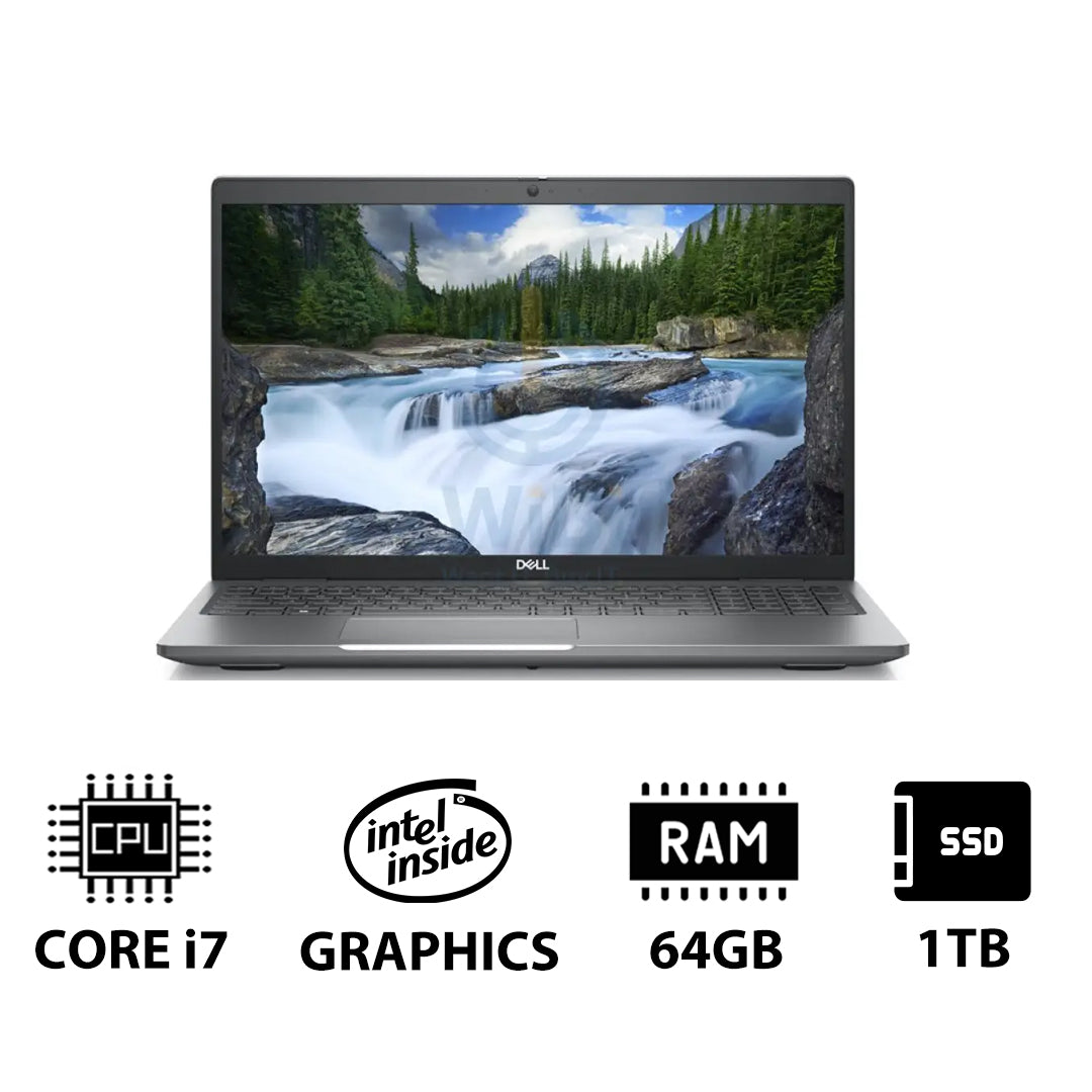Dell Latitude 5540 - 15.6" FHD / i7 / 64GB / 1TB (NVMe M.2 SSD) / DOS (Without OS) / 1YW - Laptop