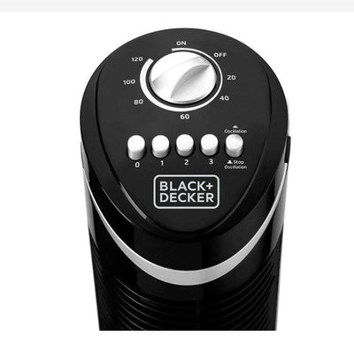 Black+Decker Tower Fan - 50W / Black