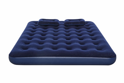 Bestway 2.03m x 1.52m x 22cm air mattress queen manual hand pump (air mattress, two pillows, repair patch, with air hammer-inflation pump)