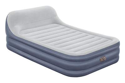 Bestway 2.26m x 1.52m x 84cm tritech sleekflow headboard air mattress queen built-in ac pump (contents:air mattress, storage bag, repair patch, with built-in pump(220v~240v))