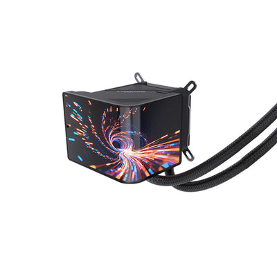 Twisted Minds ThunderFlow 360mm Liquid CPU Cooler with 6.6" Smart IPS Display - Black