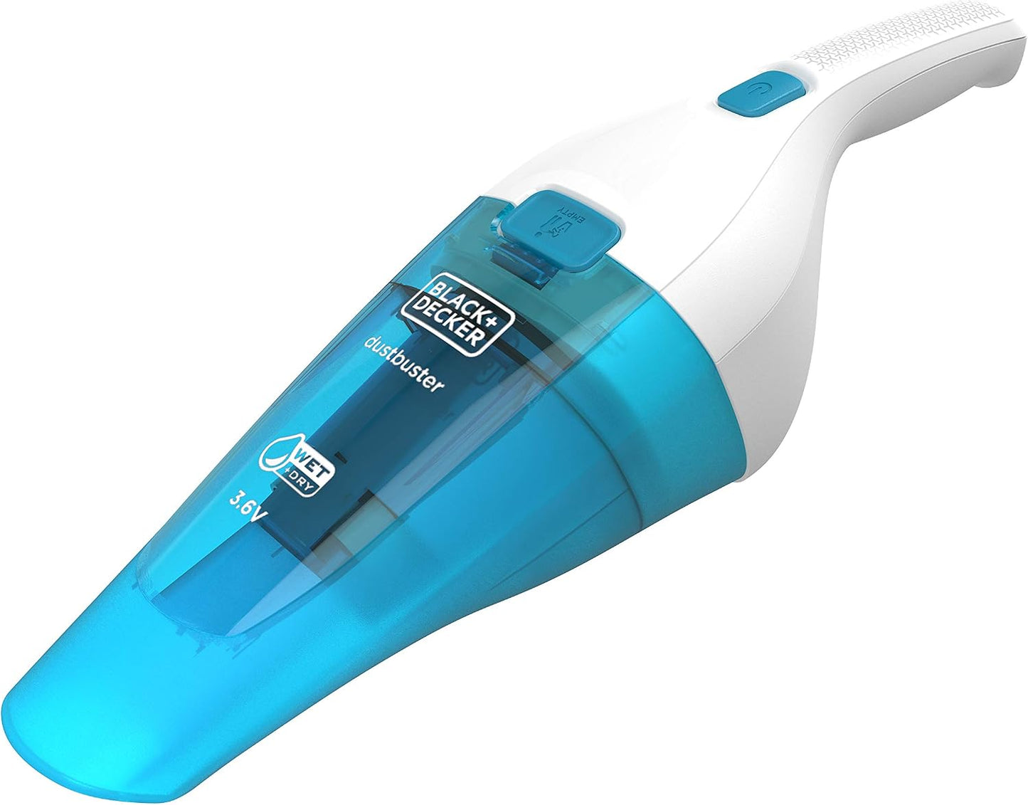مكنسة يدوية لاسلكية أسود(Dustbuster) للرطب والجاف - 3.6 فولت / 1.5 أمبير ساعة /أزرق