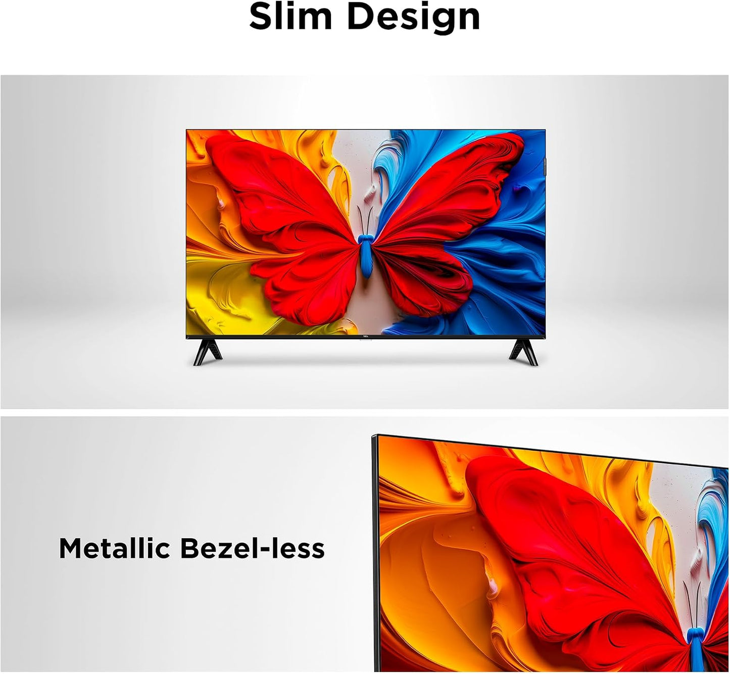 TCL 43S5K Television 43 Inch Smart TV QLED HDR 10 Google TV, Dolby Audio, Game Mode, Multiple Eye Care with Slim Design