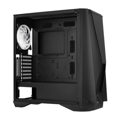 Aerocool Visor-G-BK-V1 / ARGB Fan x 2-Glass Edition-Black
