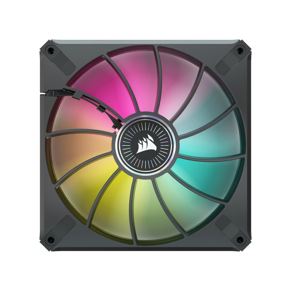 CORSAIR iCUE ML140 RGB ELITE Premium PWM Magnetic Levitation Fan Single Pack - 140mm / Black