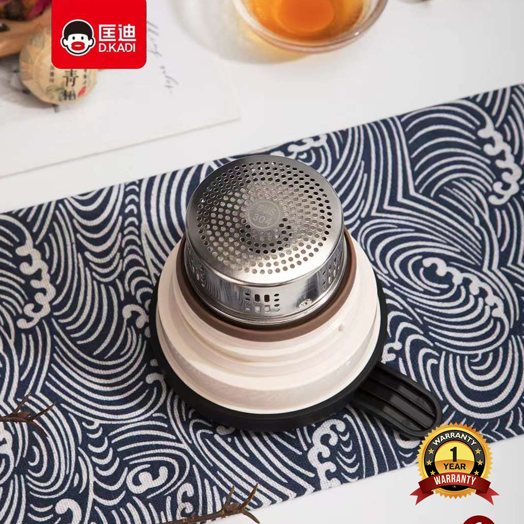 D.kadi 9068 Vacuum Flask - 1.8L - Silver