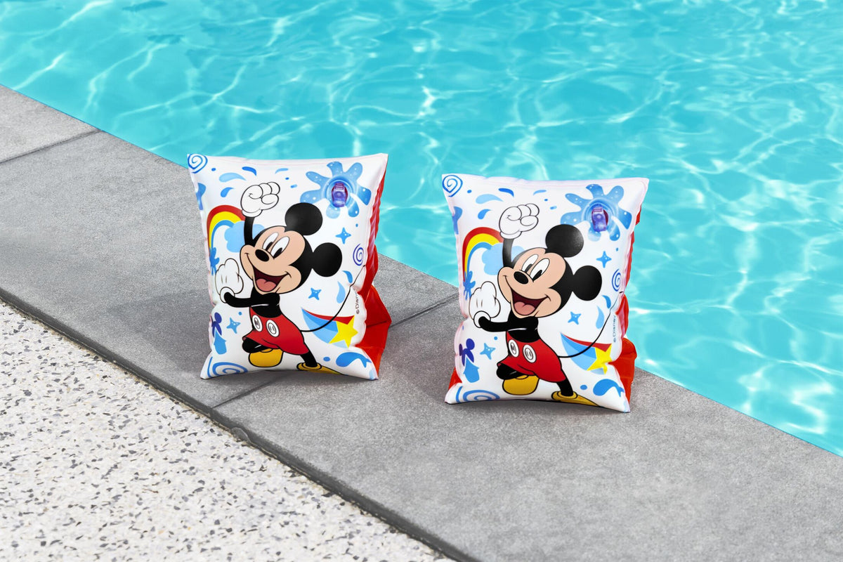 Bestway 23Cm X 15Cm Armbands (Contents:1 Pair Of Armbands.) Age 3-6 - Mickey Mouse
