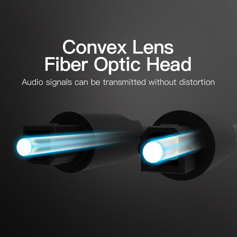 Vention Optical Fiber Audio Cable - 2 Meter / Black