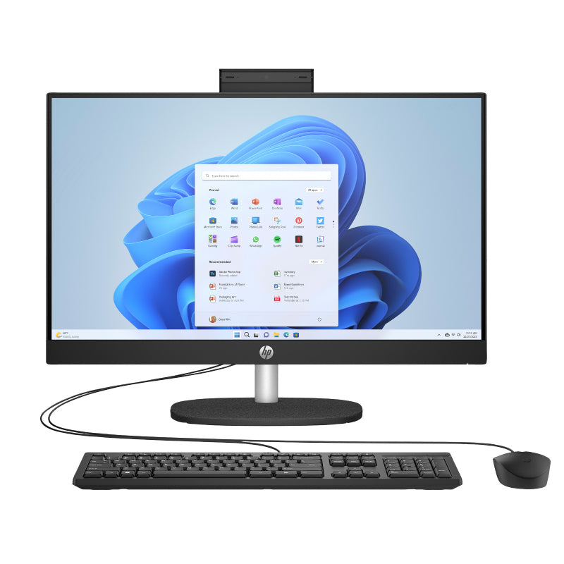 HP 27-CR1007NE AIO PC - Ultra 7 155U / 16GB / 512GB (NVME M.2 SSD) / 27" FHD Non-Touch / Win 11 Pro / Jet Black / 1YW - Desktop