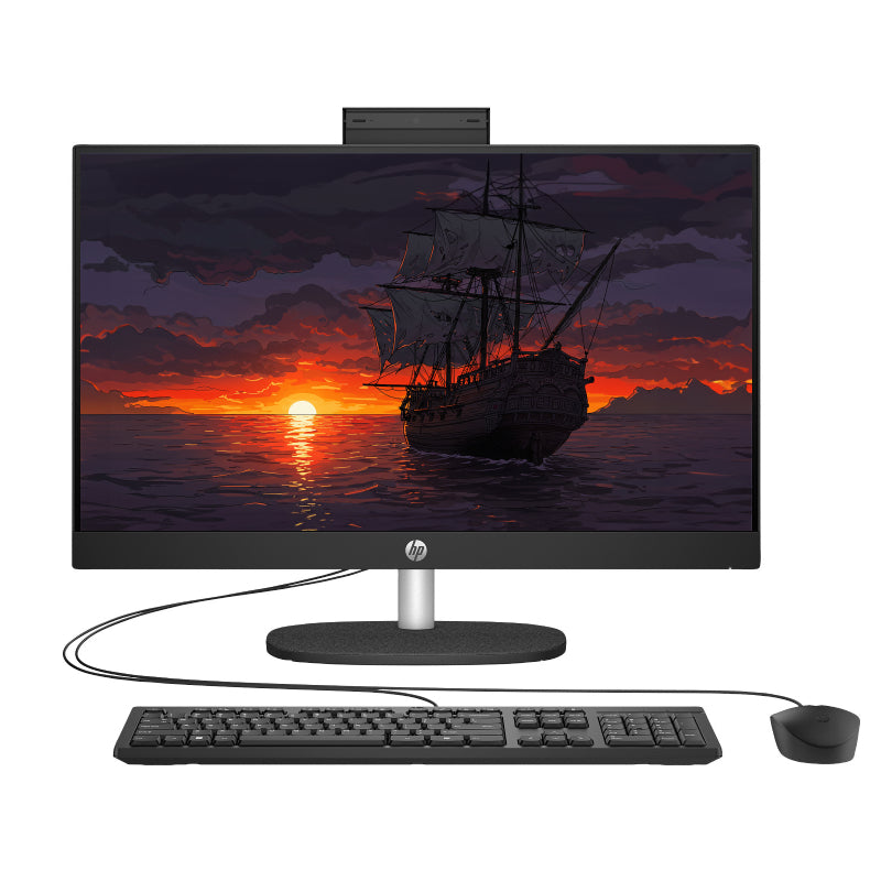 HP 27-CR1007NE AIO PC - Ultra 7 155U / 16GB / 512GB (NVME M.2 SSD) / 27" FHD Non-Touch / DOS (Without OS) / Jet Black / 1YW - Desktop