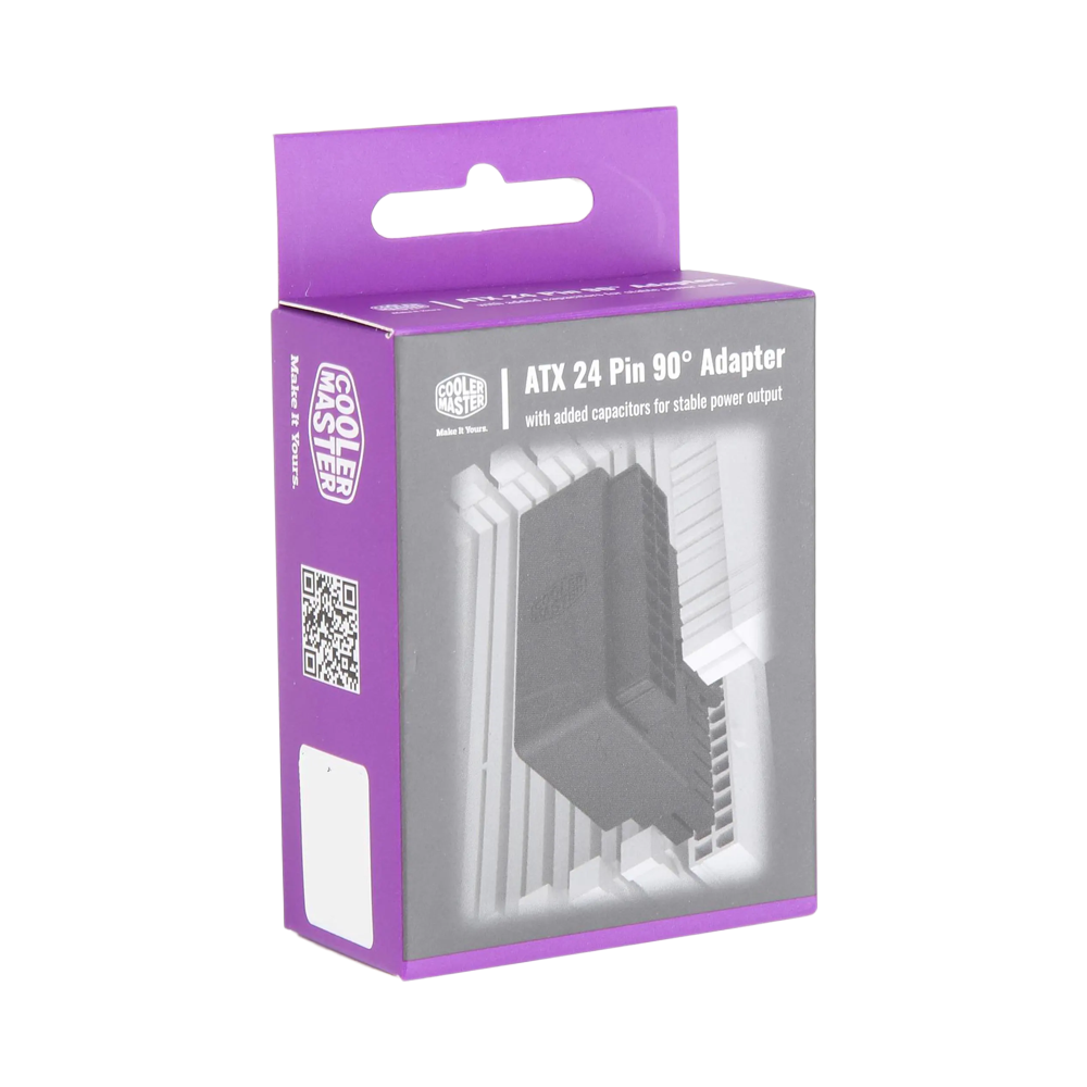 Cooler Master ATX 24 Pin 90°Adapter - Black