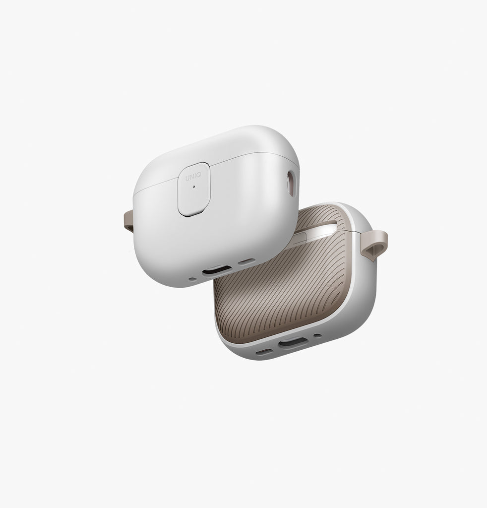 Uniq Clyde Lock Case for Airpods 3rd Gen - Mist Grey/Khaki