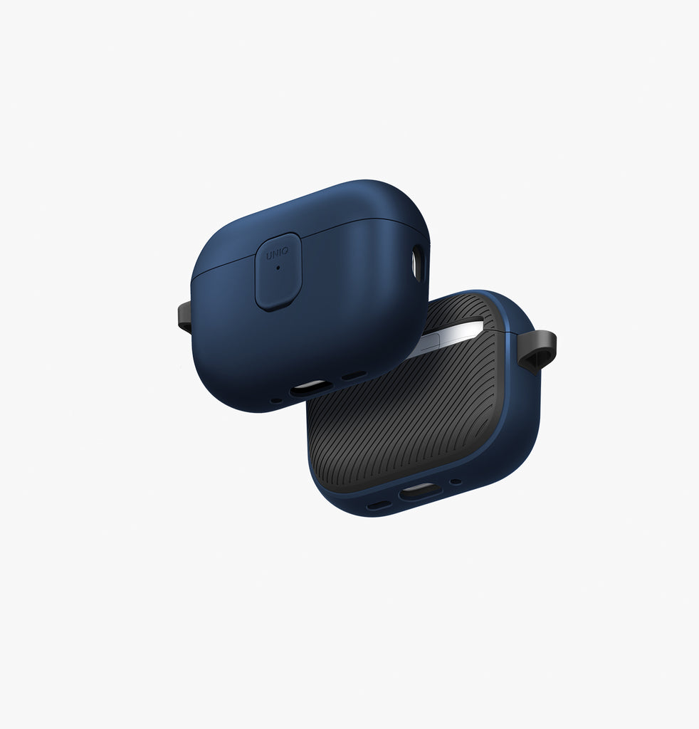 Uniq Clyde Lock Case for Airpods 3rd Gen - Royal Blue/Flint Grey