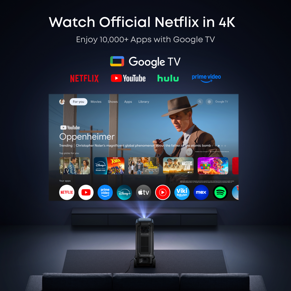 Anker Soundcore Nebula X1 Pro 4K Projector | World's First Mobile Theater Station