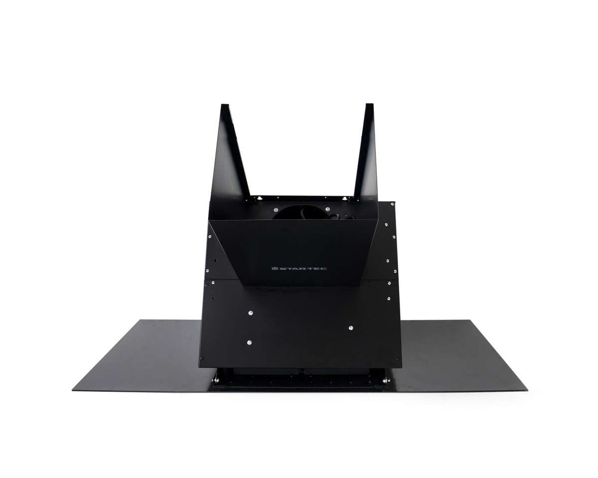 شفاط مطبخ مدمج ستارتك بعرض 90 سم، WV1190F25D2W8 - تصميم زجاج أسود