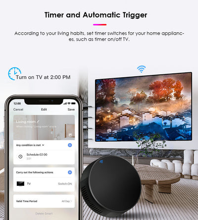 Gopeta Tuya WI-FI Universal IR Controller - Black